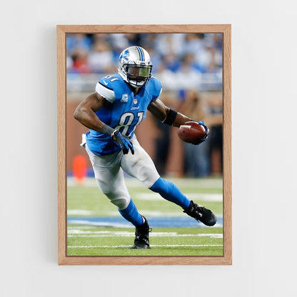 ap-calvin johnson-10 cadre Bois clair