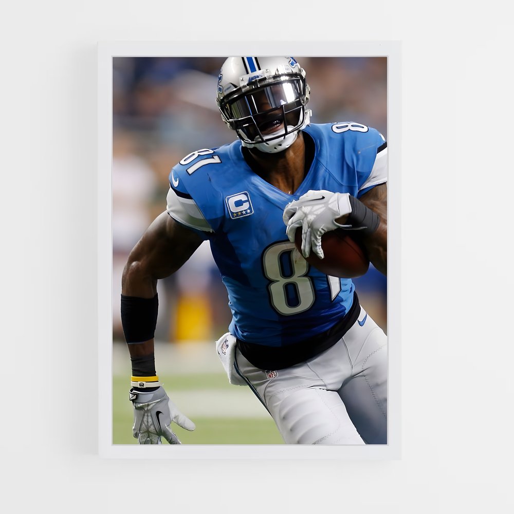 ap-calvin johnson-7 cadre Blanc