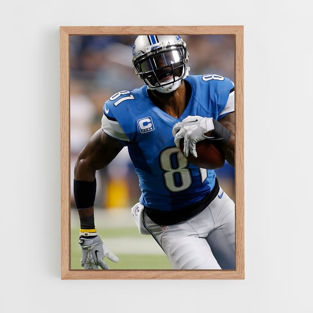 ap-calvin johnson-7 cadre Bois clair