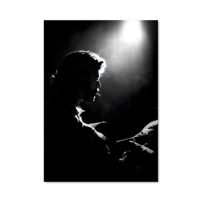 Poster Guitariste Élégant