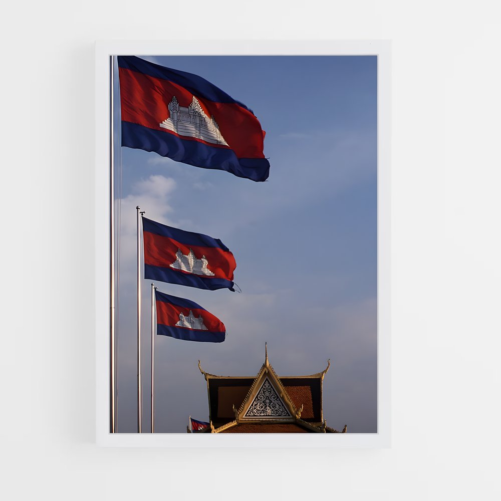ap-cambodia flag-1 cadre Blanc