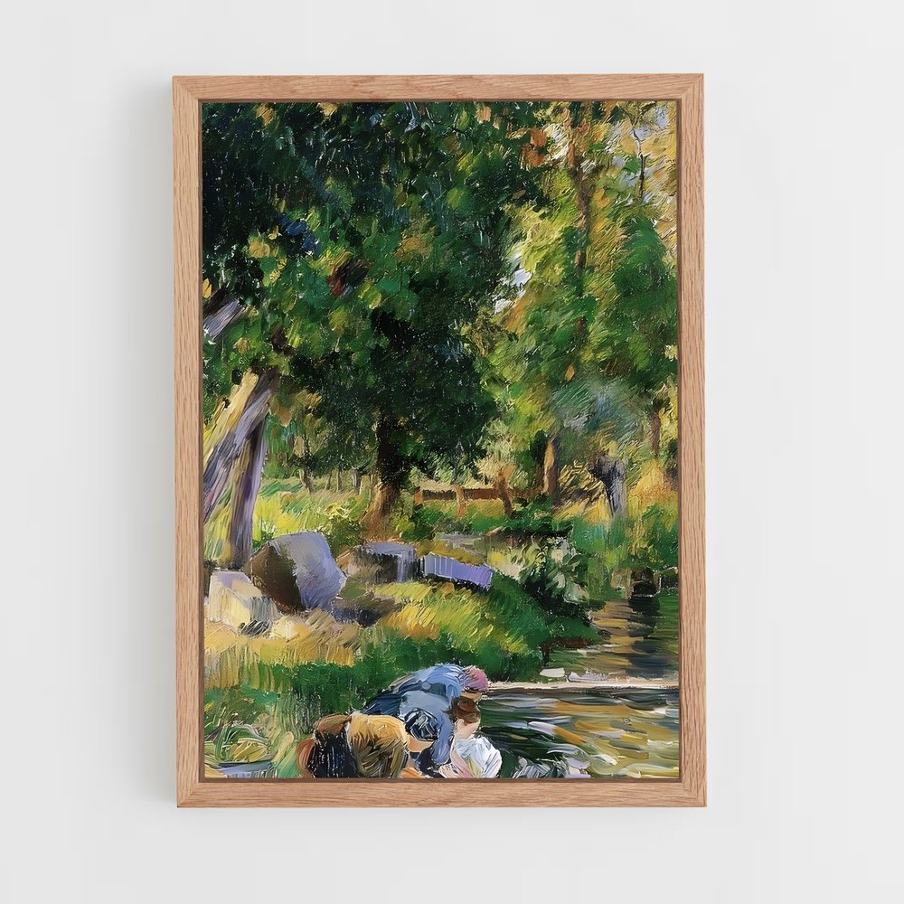 ap-camille pissarro-9 cadre Bois clair