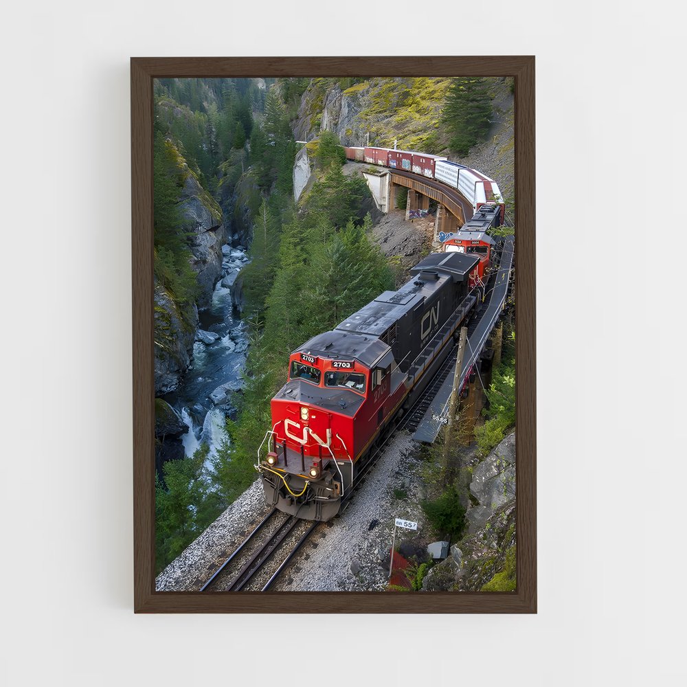 ap-canadian pacific-6 cadre Bois foncé