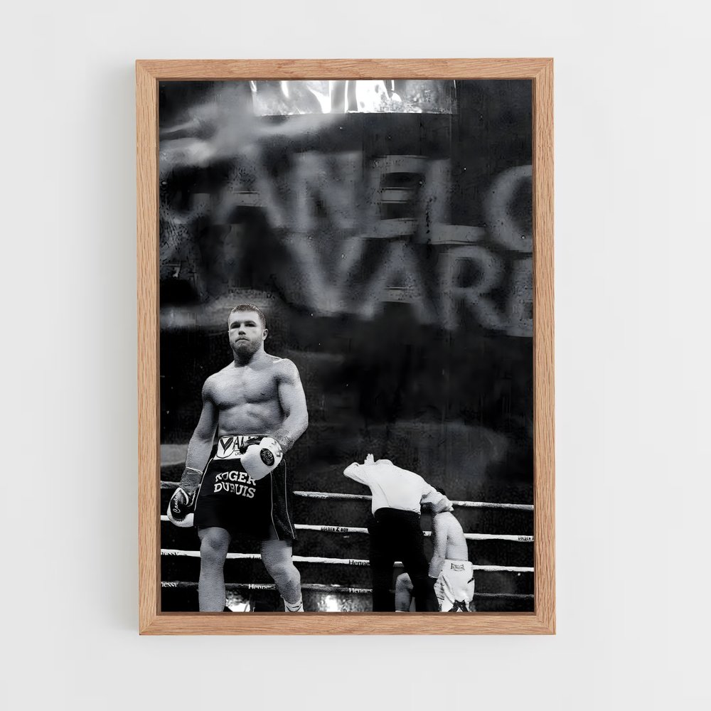 ap-canelo alvarez-9 cadre Bois clair