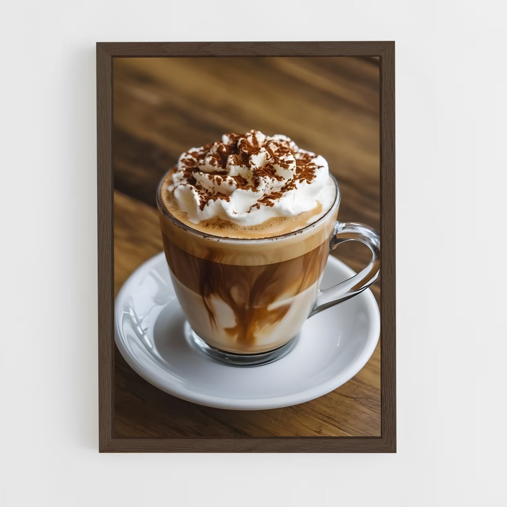 ap-cappuccino-3 cadre Bois foncé