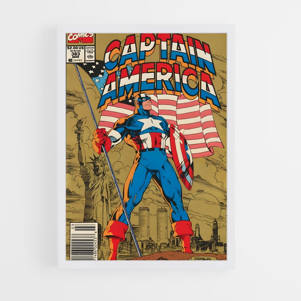 ap-captain america-2 cadre Blanc