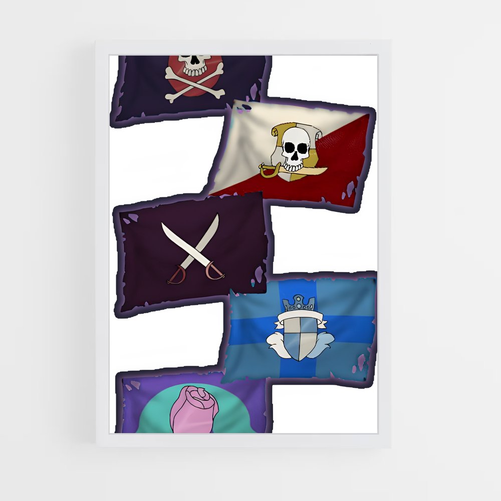 ap-captain kidd flag-1 cadre Blanc