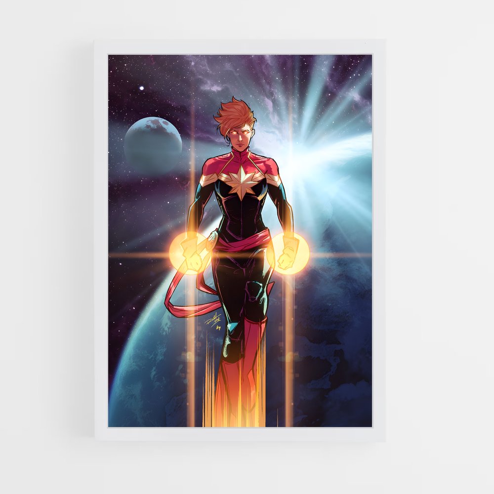 ap-captain marvel-2 cadre Blanc