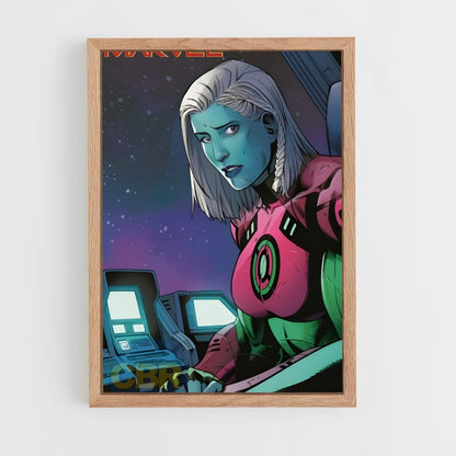 ap-captain marvel kree-1 cadre Bois clair
