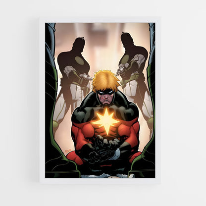 ap-captain marvel kree-2 cadre Blanc