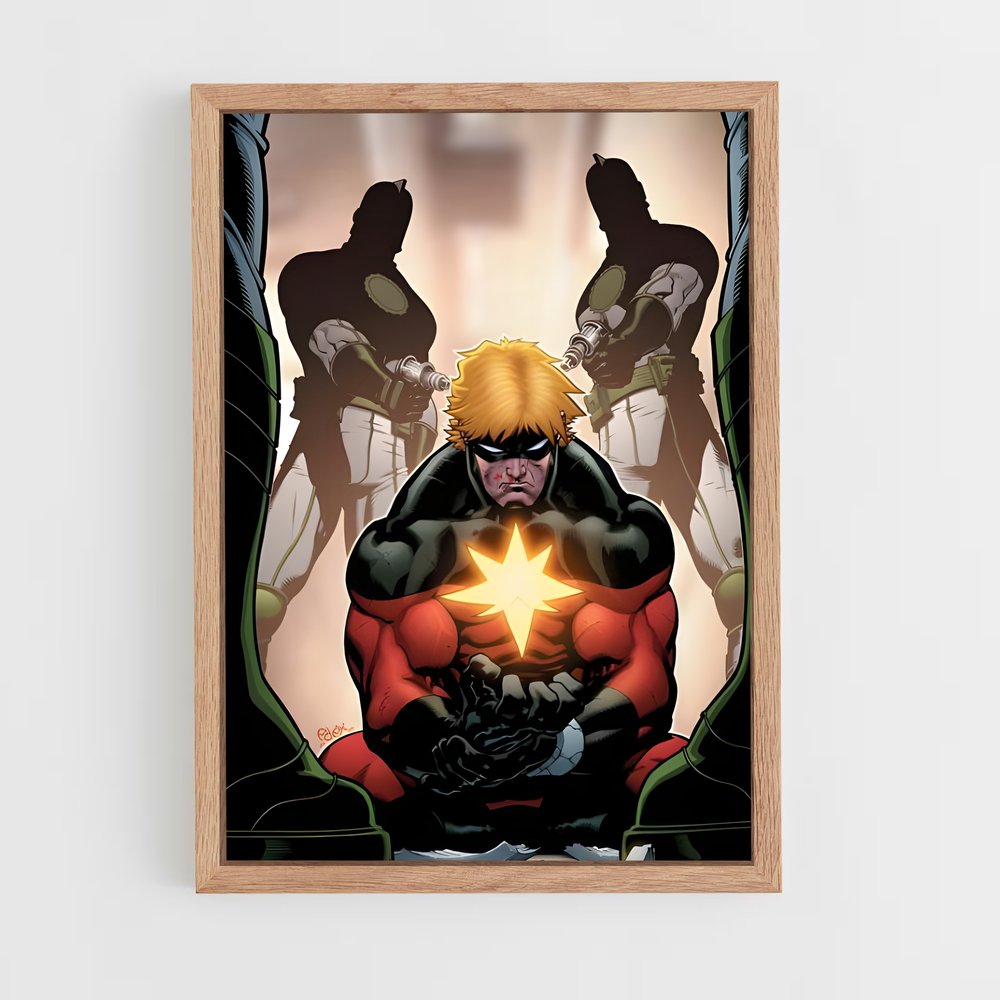 ap-captain marvel kree-2 cadre Bois clair