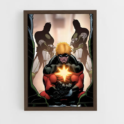 ap-captain marvel kree-2 cadre Bois foncé