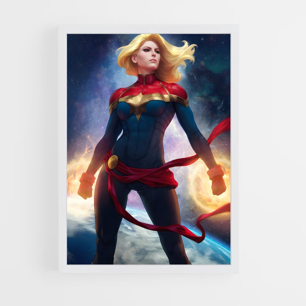 ap-captain marvel kree-4 cadre Blanc