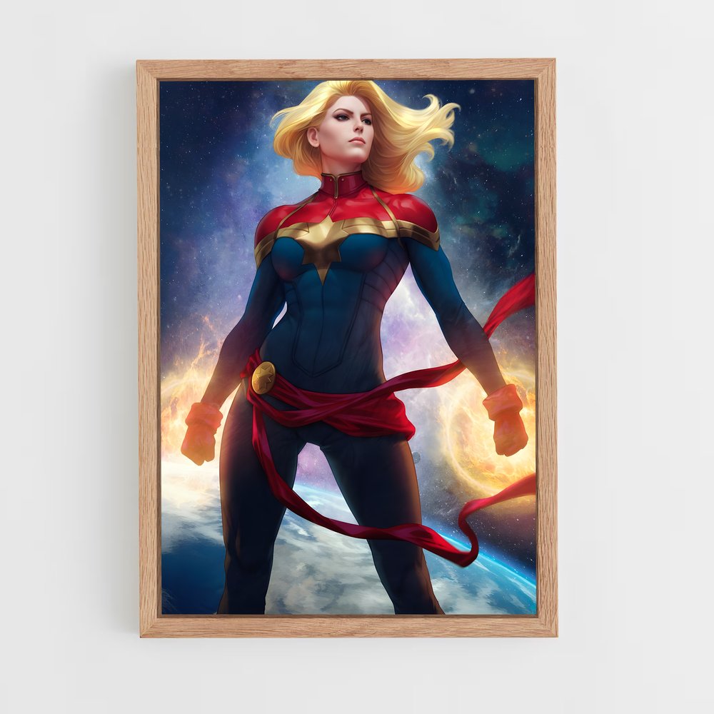 ap-captain marvel kree-4 cadre Bois clair