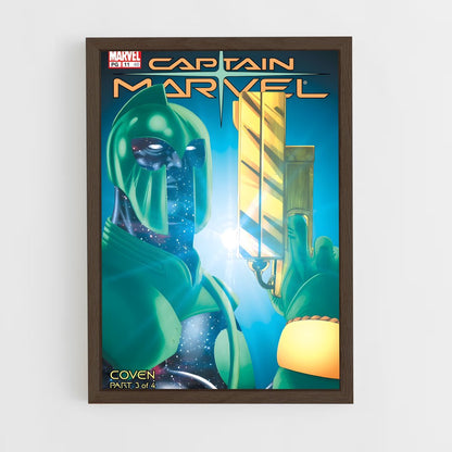 ap-captain marvel kree-5 cadre Bois foncé