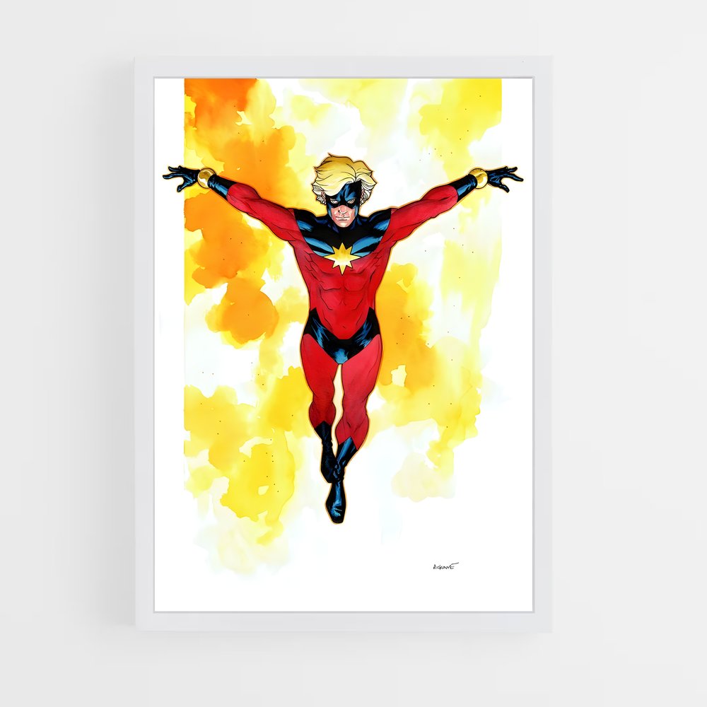 ap-captain marvel kree-6 cadre Blanc