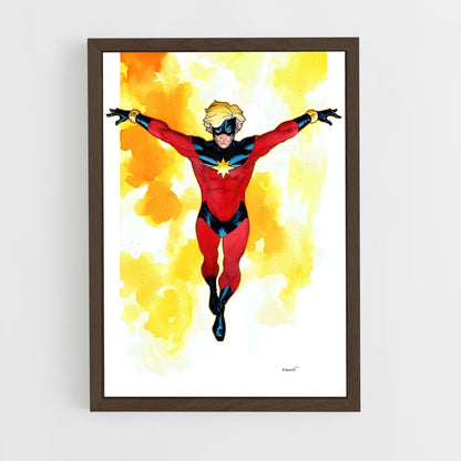 ap-captain marvel kree-6 cadre Bois foncé