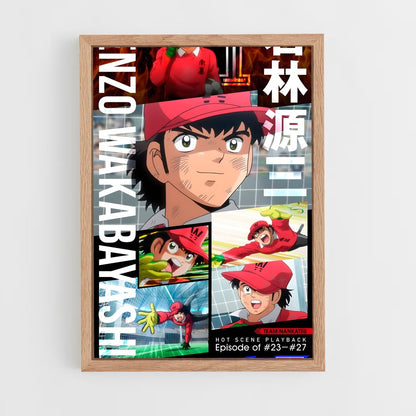 ap-captain tsubasa-5 cadre Bois clair