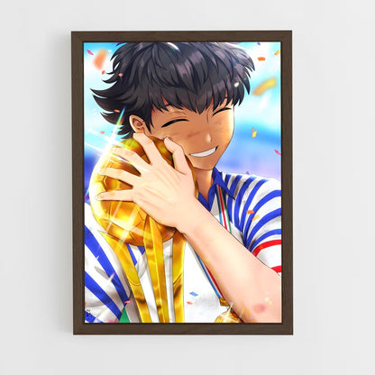 ap-captain tsubasa-6 cadre Bois foncé