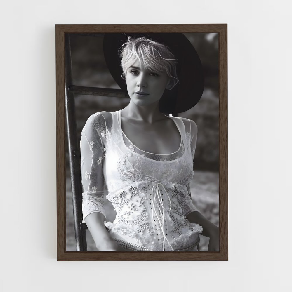 ap-carey mulligan-2 cadre Bois foncé