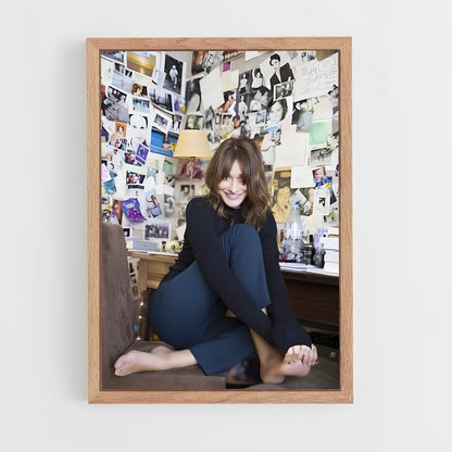 ap-carla bruni-3 cadre Bois clair