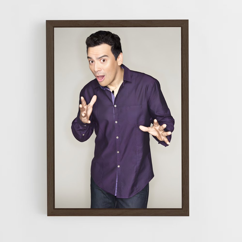 ap-carlos mencia-3 cadre Bois foncé