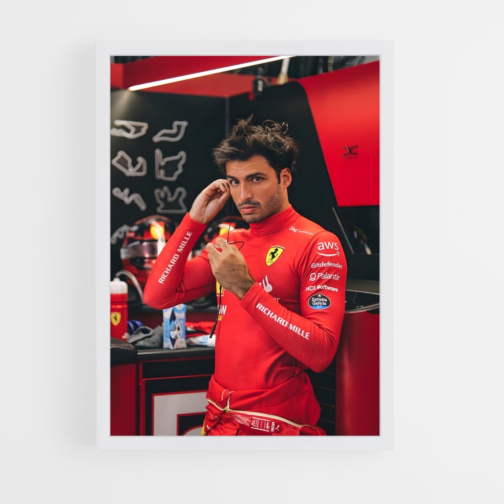 ap-carlos sainz-1 cadre Blanc