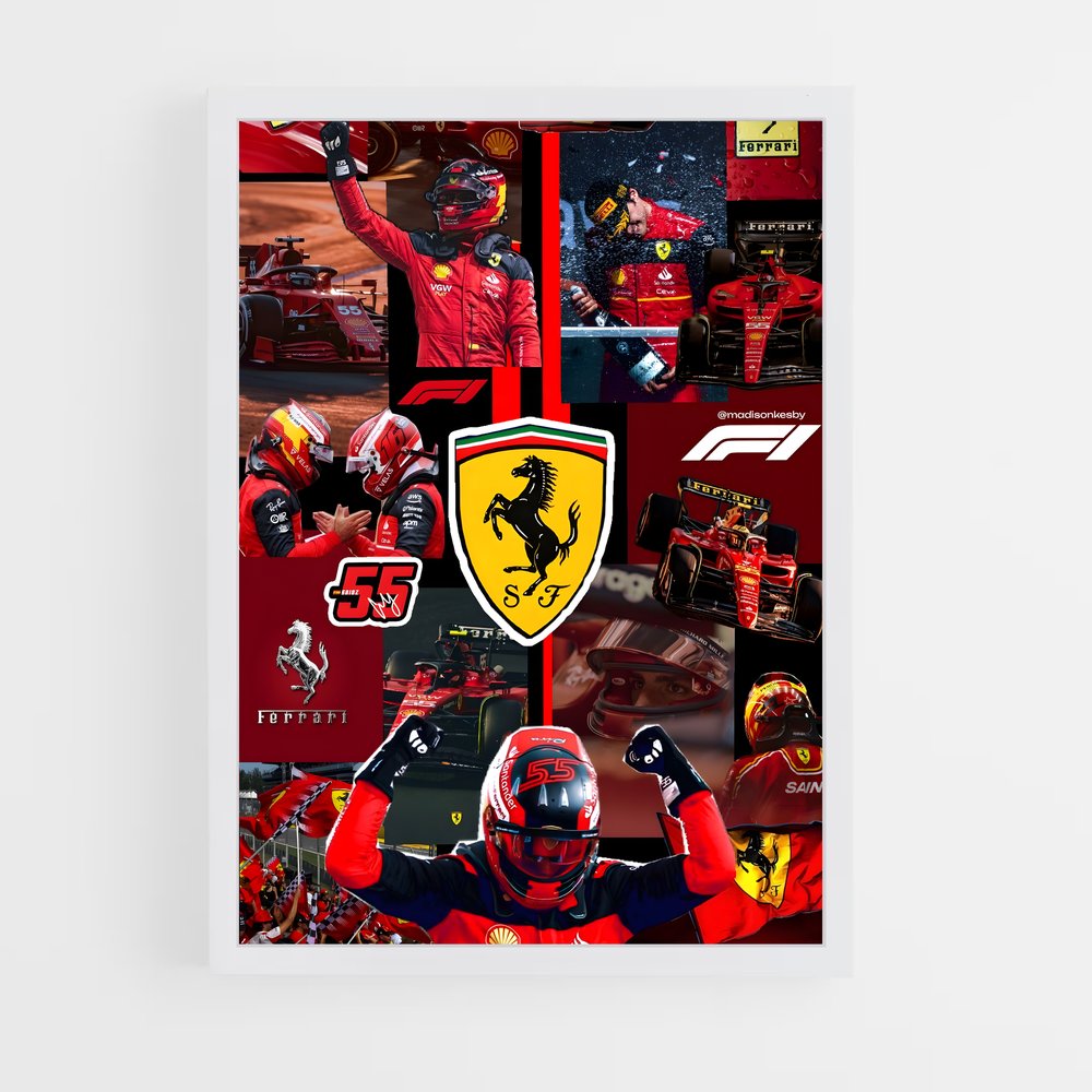 ap-carlos sainz-3 cadre Blanc