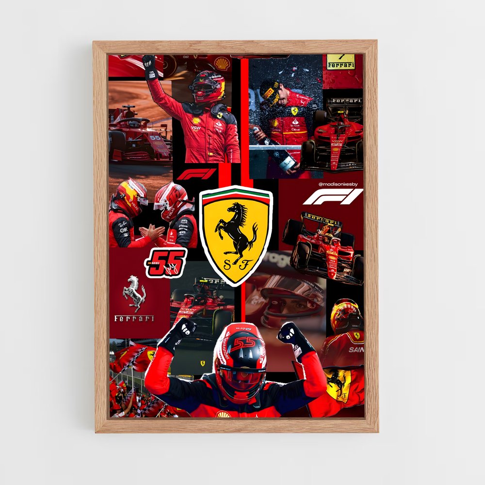 ap-carlos sainz-3 cadre Bois clair