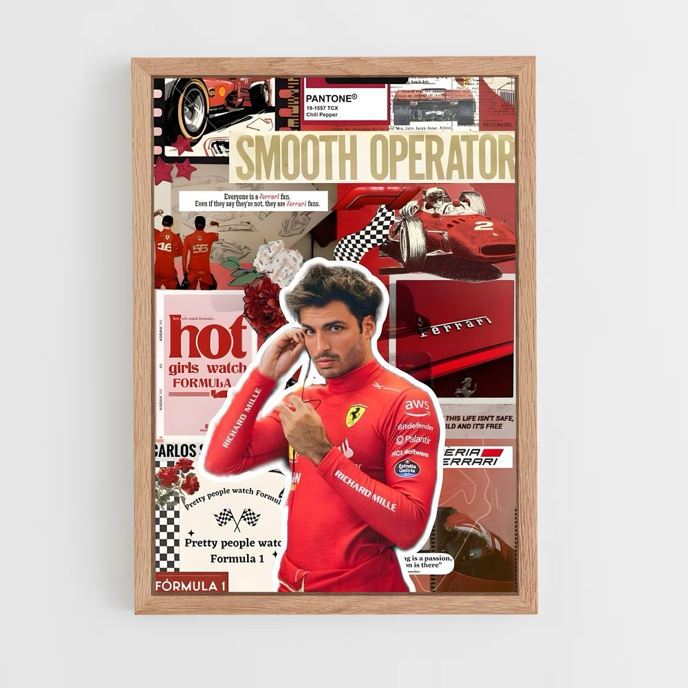 ap-carlos sainz-4 cadre Bois clair