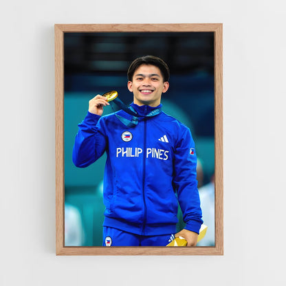 ap-carlos yulo-1 cadre Bois clair