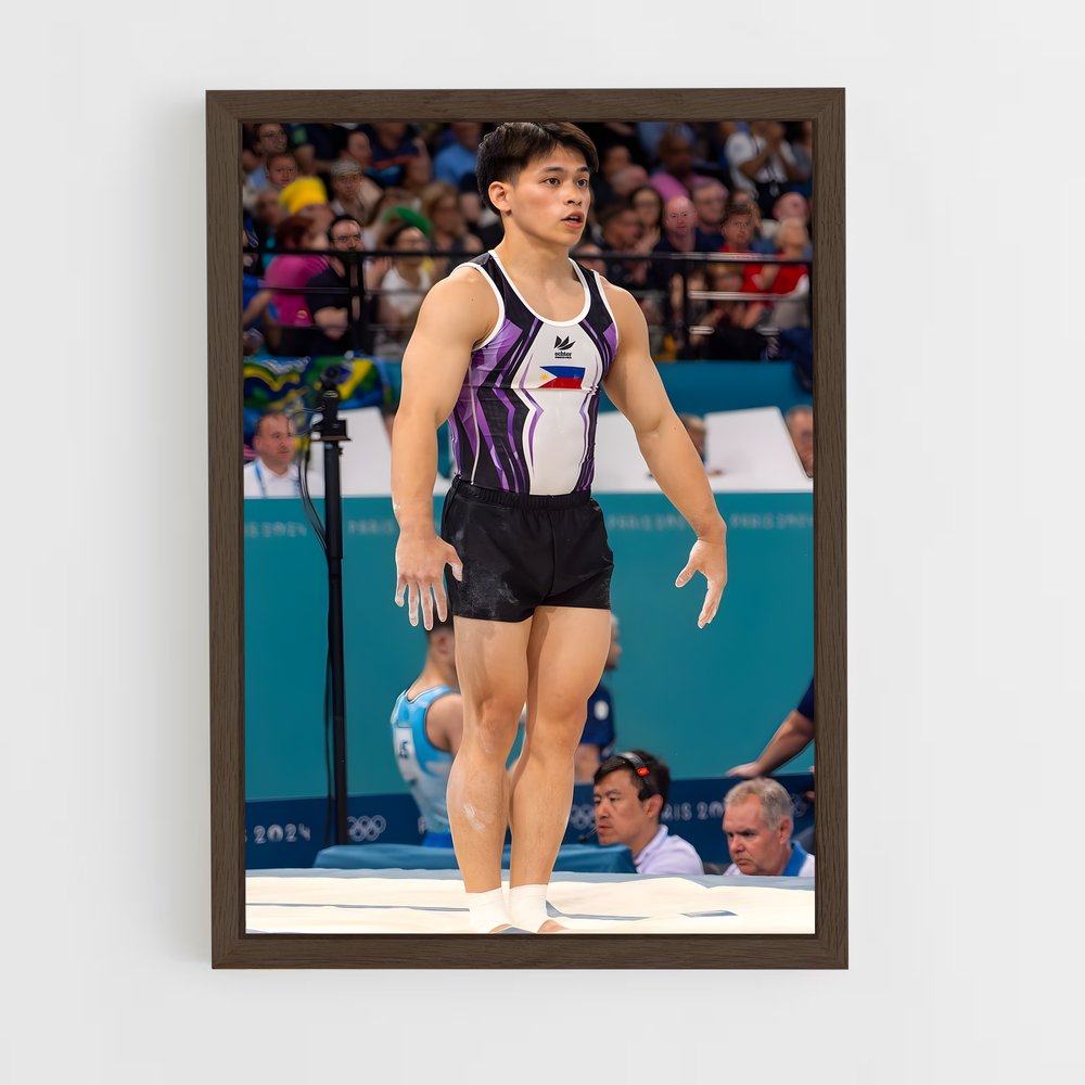 ap-carlos yulo-2 cadre Bois foncé
