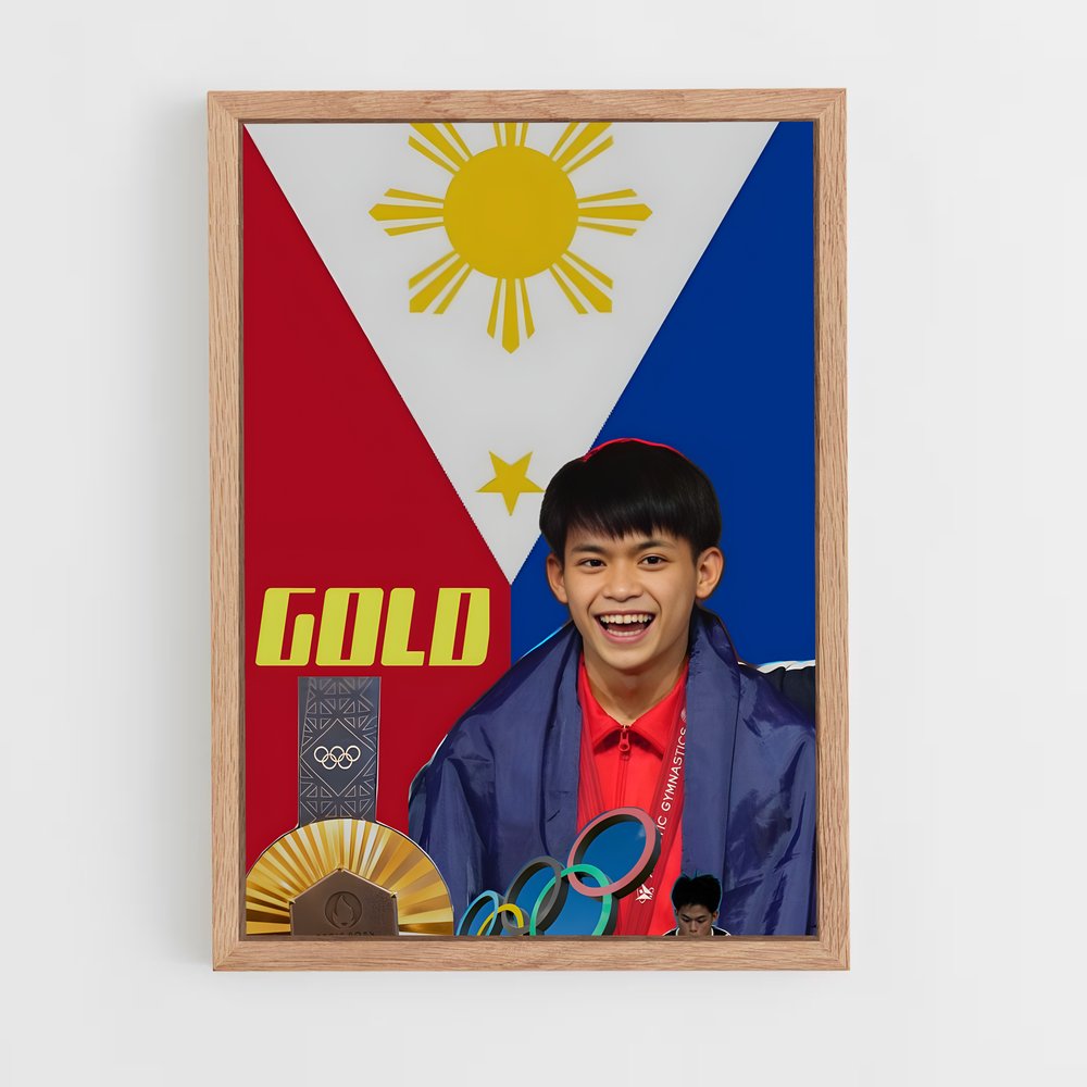 ap-carlos yulo-7 cadre Bois clair