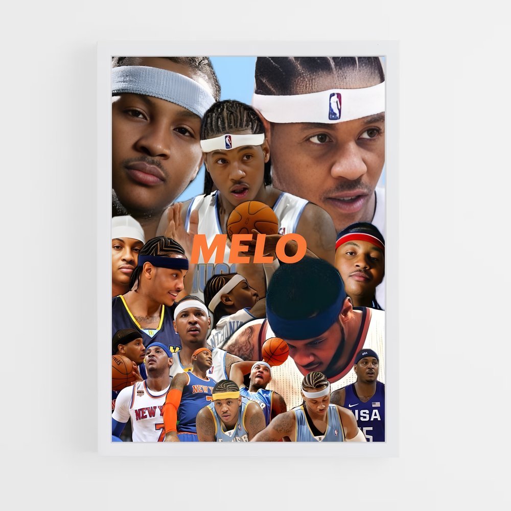 ap-carmelo anthony-5 cadre Blanc
