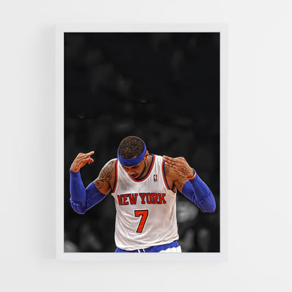 ap-carmelo anthony-9 cadre Blanc