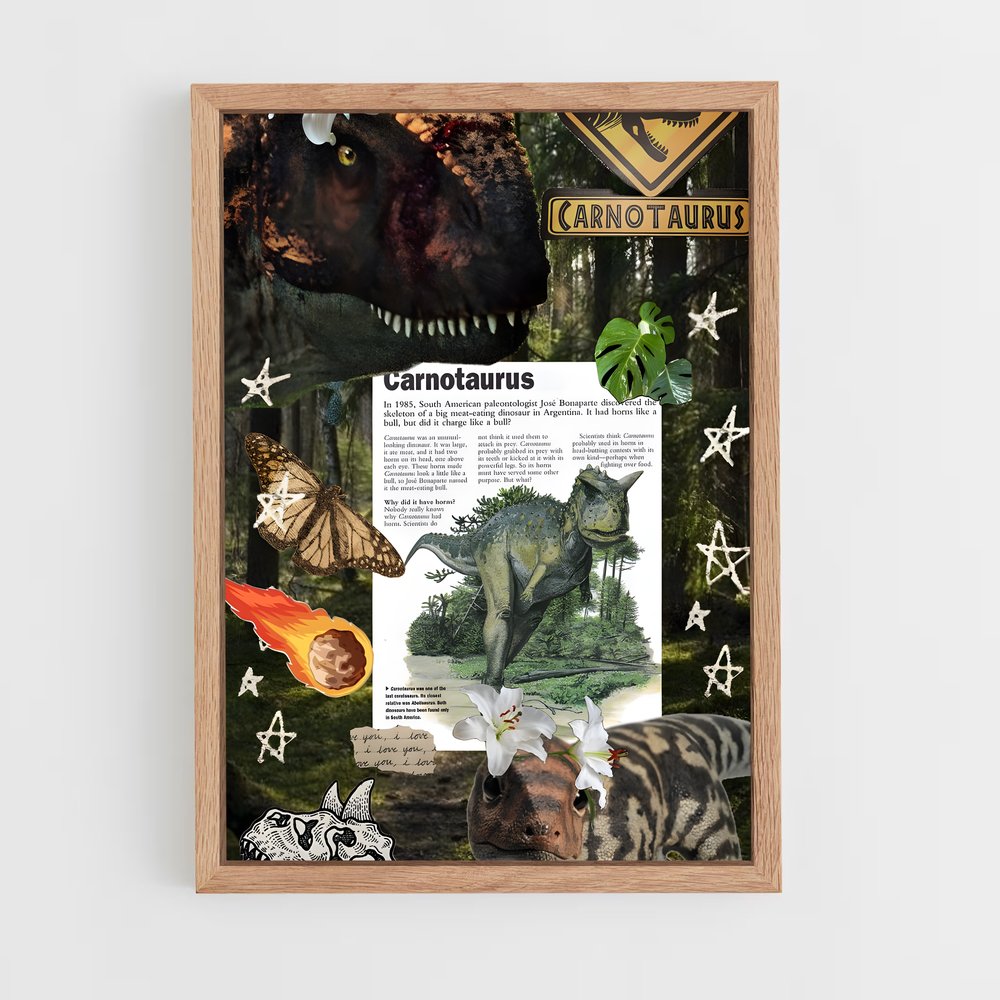 ap-carnotaurus-1 cadre Bois clair