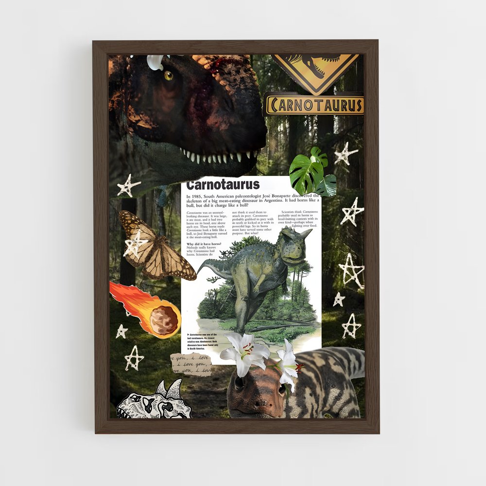 ap-carnotaurus-1 cadre Bois foncé