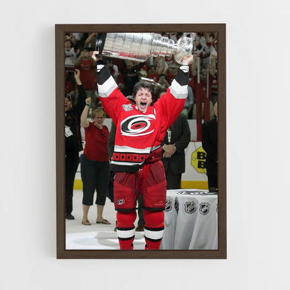ap-carolina hurricanes-1 cadre Bois foncé