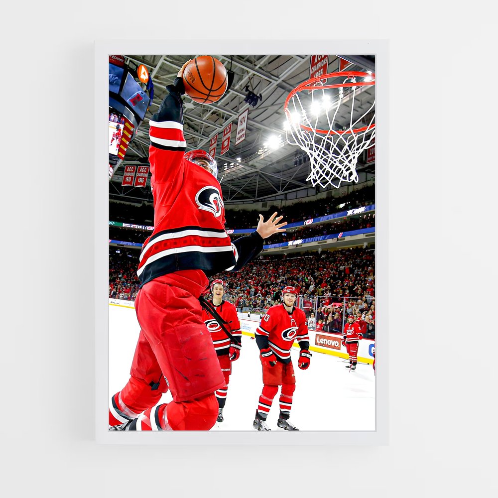 ap-carolina hurricanes-7 cadre Blanc