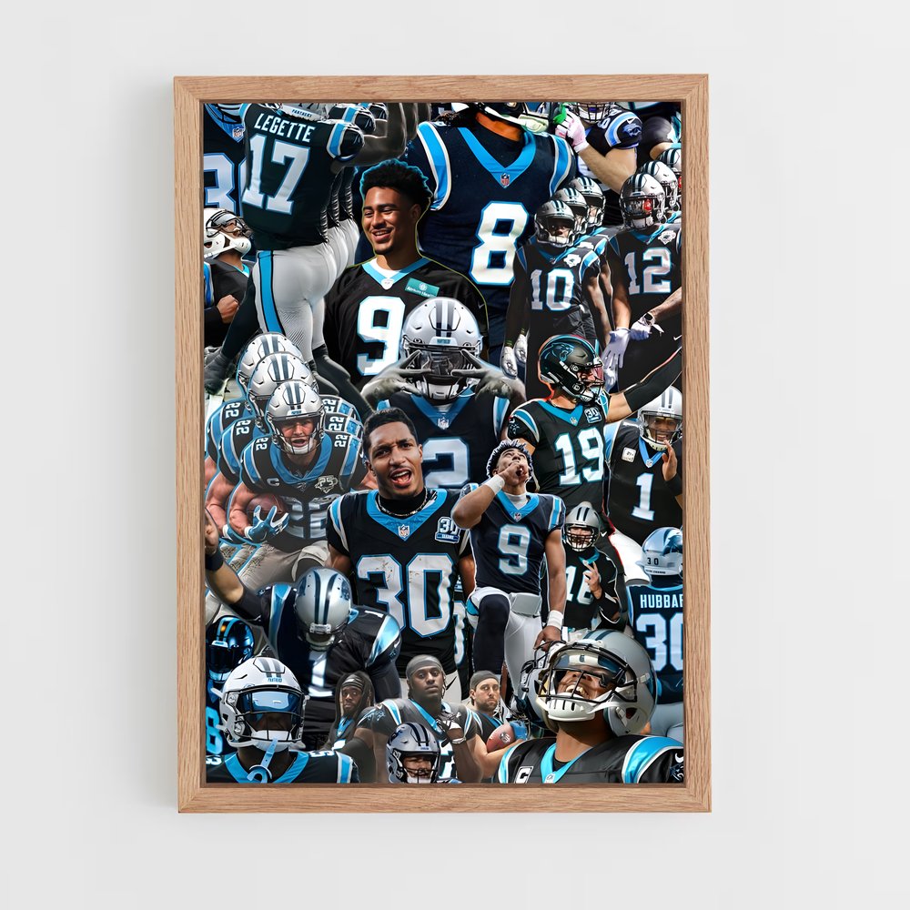 ap-carolina panthers-1 cadre Bois clair
