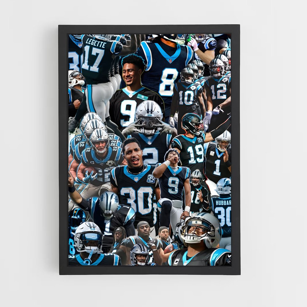 ap-carolina panthers-1 cadre Noir