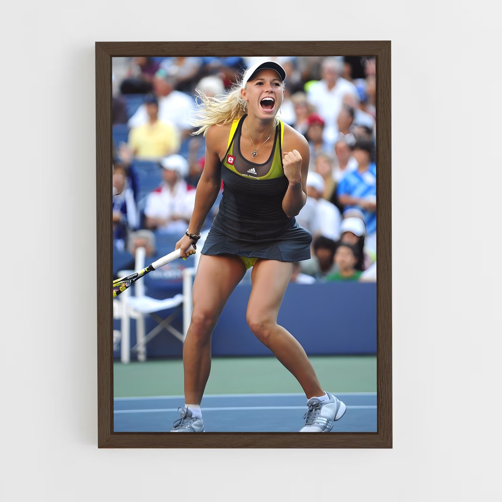 ap-caroline wozniacki-1 cadre Bois foncé