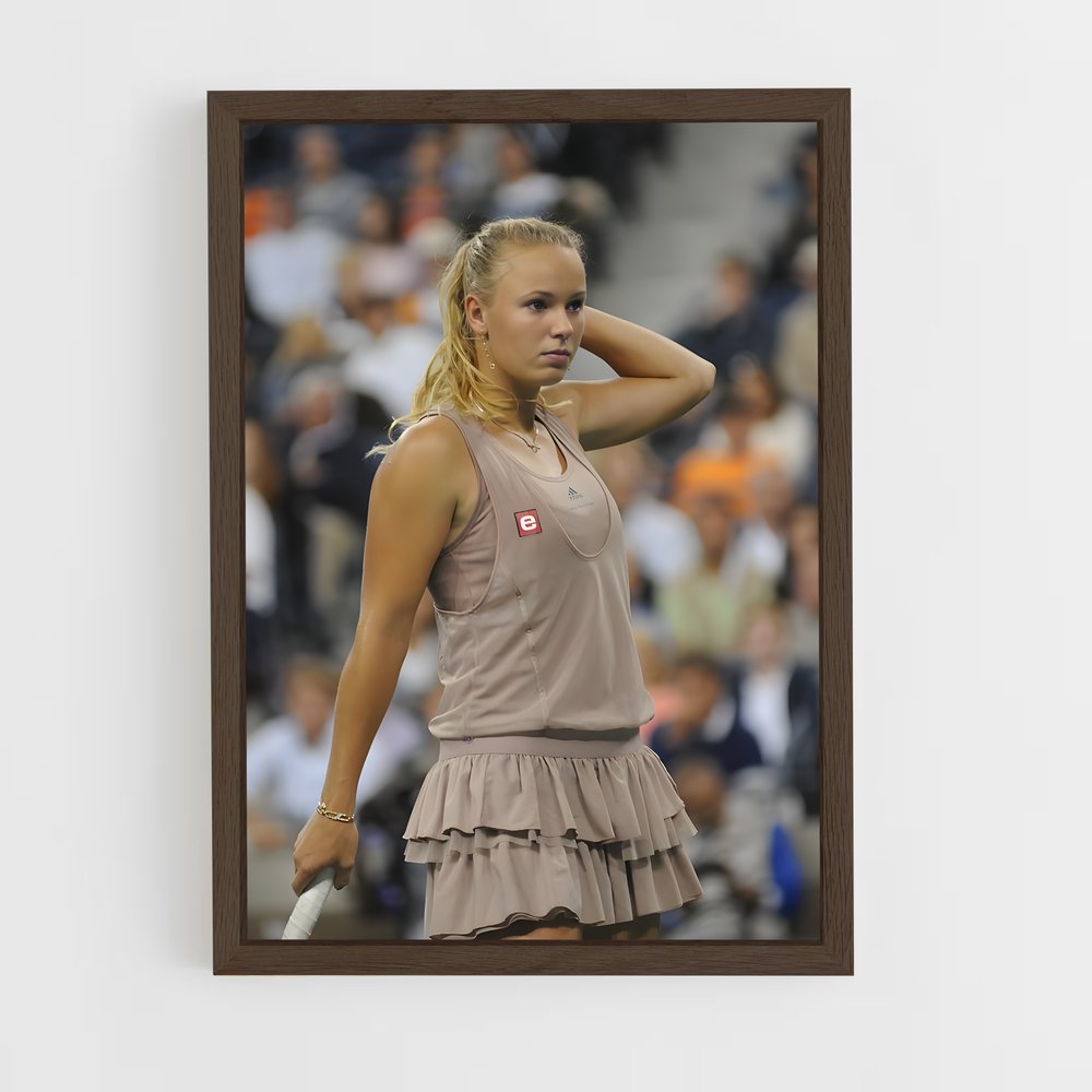 ap-caroline wozniacki-2 cadre Bois foncé