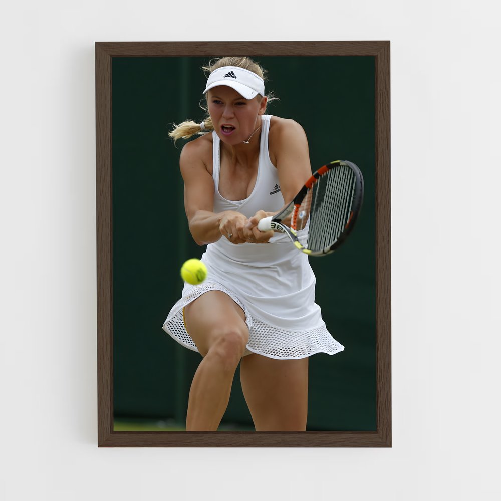 ap-caroline wozniacki-6 cadre Bois foncé