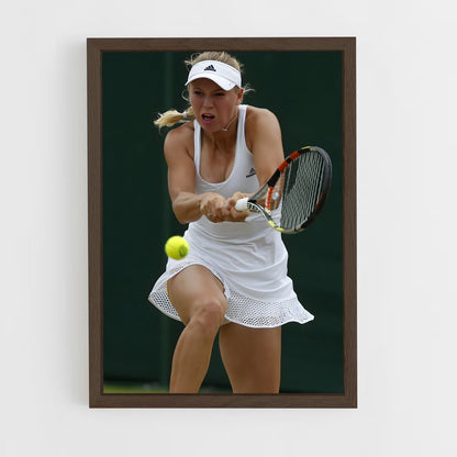 ap-caroline wozniacki-6 cadre Bois foncé