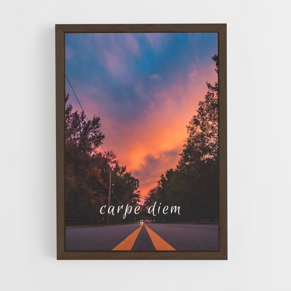ap-carpe diem-5 cadre Bois foncé
