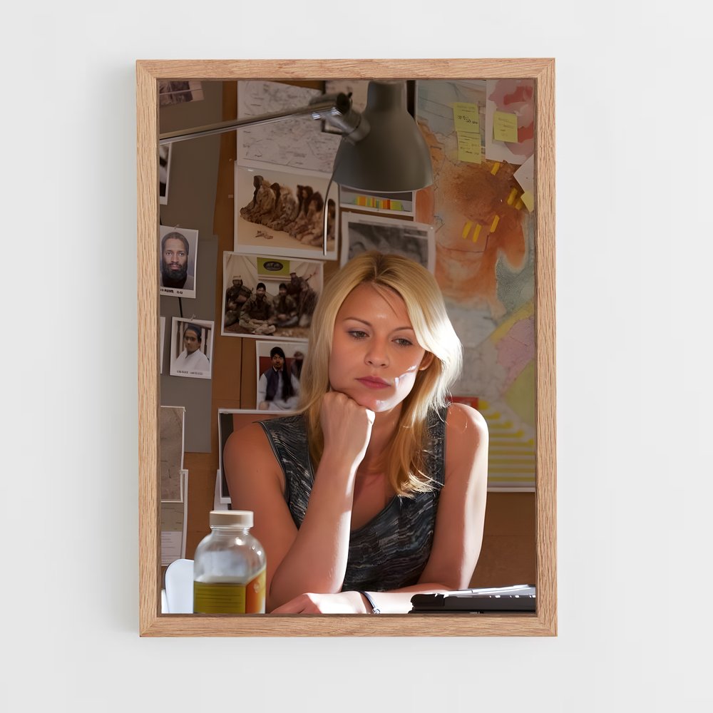 ap-carrie mathison-1 cadre Bois clair