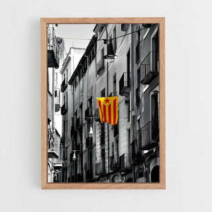 ap-catalonia flag-4 cadre Bois clair