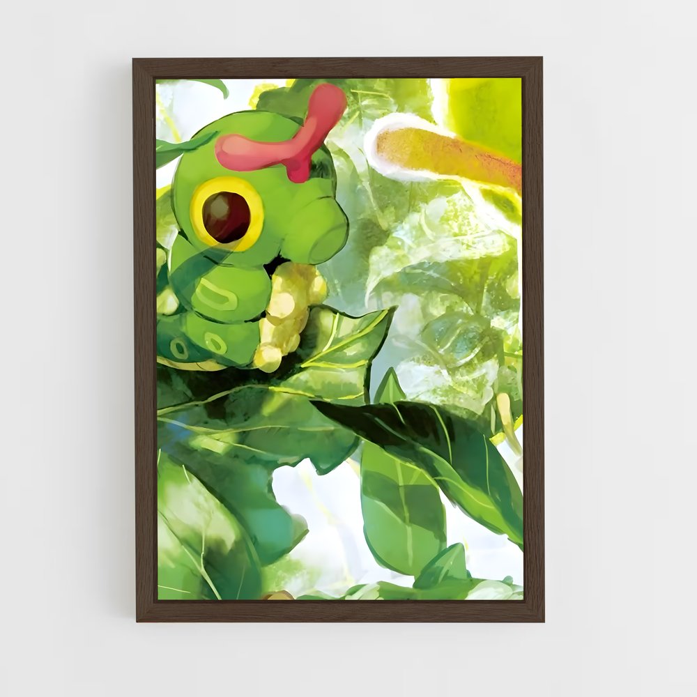 ap-caterpie-1 cadre Bois foncé