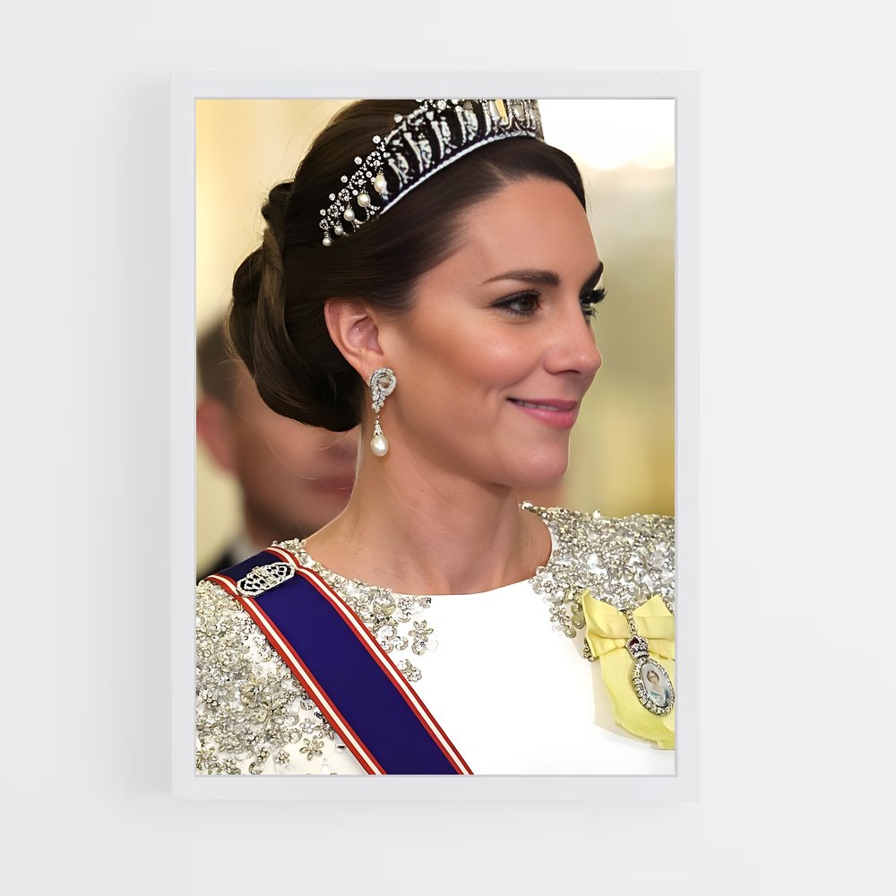 ap-catherine princess of wales-8 cadre Blanc